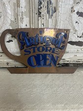 Vintage Copper Antique Store Sign picture