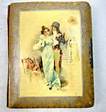 Antique Victorian Late 1800s to Early 1900s Celluloid Photo Album - 10.25