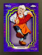2024 Topps Chrome Disney /150 GEPPETTO #114 Purple and Green Pulsar PINOCCHIO picture