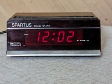 Astroid II Spartus His and Her Digital Alarm Clock, Vintage Woodgrain picture
