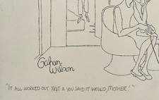 Original Art GAHAN WILSON Pen & Ink PLAYBOY NOV 1969 SIGNED NR One of His Best picture