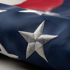 American Flag Embroidered 4x6FT Outdoor Heavy Duty Sewn Stripes Stars Yard Decor picture