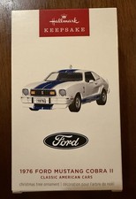 2026 Hallmark Ornament: 1976 Ford Classic Mustang Cobra II Metal Ornament picture
