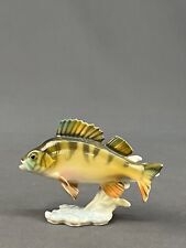 Mint Vtg Hutschenreuther G. Granget Porcelain Yellow Perch Fish 3 1/4