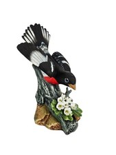 Andrea by Sadek Rose-Breasted Grosbeak Bird Figurine 8599 Flowers RARE picture