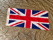 Vintage British UNION JACK Flag - WW2 / 1950s - Wool - Nautical Royal Navy picture