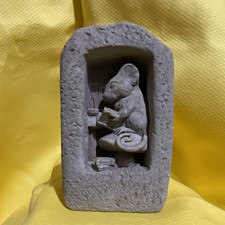 Carruth Studio Cast Stone Bookmouse Wall Plaque Sculpture picture