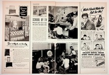 1950s TV School Education Colgate Dental Cream Formfit Lingerie Magazine Page picture