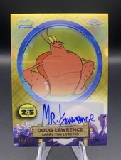 2025 Topps Chrome SpongeBob Larry The Lobster Gold Refractor Auto /50 picture