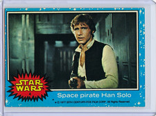 1977 Topps Star Wars #4 Han Solo Space Pirate Series 1 Blue Asterisk Misprint picture