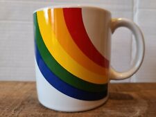 Vintage 1984 Rainbow Ceramic Coffee Cup Mug FTD Pride Flag Especially for You picture