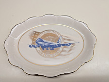 Air Force One White House Pickard China Dish Art / Retired Pilot Lt. Col. KRAUSE picture