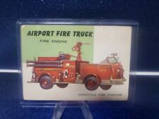 1954-55 World On Wheels #25 Airport Fire Truck VG  picture