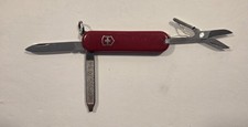 Victorinox 58mm Classic SD Swiss Army Knife Red Stainless Steel Multi-Tool picture
