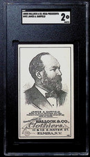 1880s Hallock & Co * JAMES GARFIELD * HD2A Presidents * SGC 2 POP 1 None Higher picture