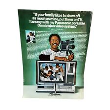 1981 Panasonic Omnivision Reggie Jackson Yankees Original Print Ad Vintage picture