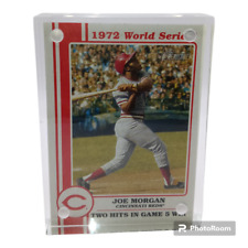 Joe Morgan 1972 Reds Desktop Display Frame Clear Magnetic Size 2.64x3.62 picture