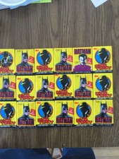 1989 Topps BATMAN Wax Packs (9) 1990 Topps DICK TRACY Wax Packs (10) picture