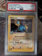 Manectric 9/109 Holo EX Ruby & Sapphire 2003 PSA 9 MINT Pokemon picture