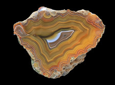 Multi Color Condor Agate Nodule from Argentina Rare Tight Banding picture