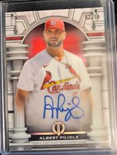 2023 Topps Tribute Albert Pujols Red Olympus On-Card Autograph /10 SSP picture