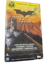 2005 Topps Batman Begins Movie Cards Bonus Box Fctry Sealed - 6 pks - 7 crds/pk picture