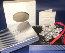 WALLACE 2007 STERLING GRANDE BAROQUE SNOWFLAKE ORNAMENT 10th EDITION BOX COA 23g picture