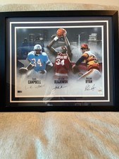 sports memorabilia signed framed picture
