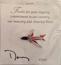 America West Airlines 9/11 September 11 Aircraft Pin picture