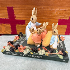 F. Warne & Co. Beatrix Potter Peter Rabbit Mrs Rabbit & Bunnies Figurine picture