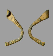 Certified Antiquity Ancient Near Eastern Bronze Fibula 800BC Genuine Artifact picture