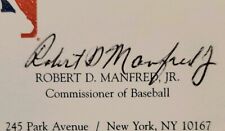 Robert D Manfred Jr, Commissioner Of Baseball, Signed Business Card picture