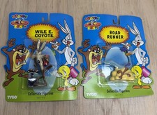 VTG 1994 TYCO LOONEY TUNES WILE E. COYOTE & ROAD RUNNER PVC FIGURE LOT NEW picture