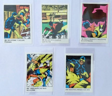 1980 Marvel Terrabusi Wolverine X-Men Set 5 Ultra Figus Argentina Blank Backs picture