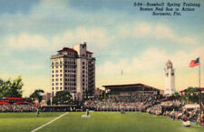 Boston Red Sox Baseball Spring Training Sarasota Florida FL 1940s Postcard picture
