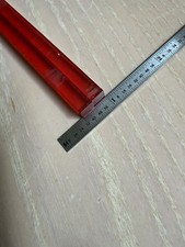 Vintage Square Bakelite Rods Red Clear 6β X 7MM / 14.7 gms TESTED picture