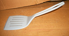 NEW Vintage Unbranded Short Slotted Spatula Wide Blade 10 7/8