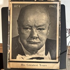 1874/1965 Sir Winston Churchill Booklet, First Printing 1965, in Nice Condition picture