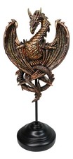 Fantasy Blood Auctor Dragon Masque Ornament On Pole Stand Or Wall Sculpture picture
