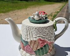 Vtg. 1992 Fitz and Floyd Teapot. 34oz. picture