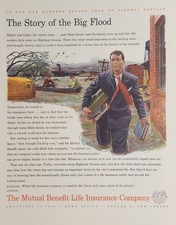 1946 Print Ad Mutual Benefit Life Insurance Co. Agent in Flooded Area Newark,NJ picture