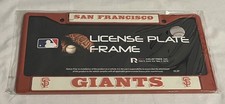 San Francisco Giants Orange Metal Auto Car License Plate Frame Rico NEW picture