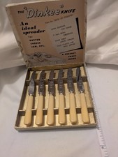 Vintage Dinky Fruit Knives BAKELIGHT.... New In The Box. new old stock picture