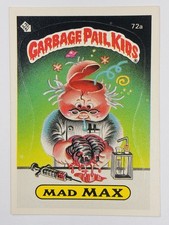 1985 Topps Garbage Pail Kids GPK -Series 2 -Glossy #72a MAD MAX (EX) SEE PICS picture