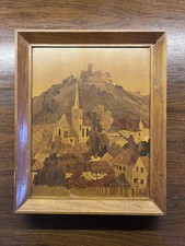 Vintage German Buchschmid Gretaux BG Wood Marquetry Hohenecken picture