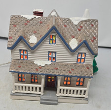 Vintage Dept 56 Original Snow Village Farm House Christmas Lighted 1987  picture