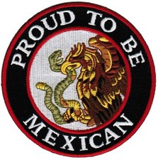 PROUD TO BE MEXICAN PATCH MEXICO FLAG SNAKE EAGLE embroidered iron-on PARCHE new picture