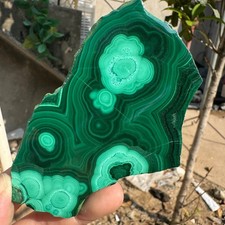 120G Natural Green Malachite Slab Quartz Crystal piece Ore Specimen Healing picture