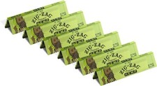 😎 X 6 ZIG-ZAG KING SLIM ORGANIC HEMP PAPERS 👀✨ 6 BOOKLETS KING SIZE picture