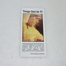 Vintage 1986 Spanish Praying Pamphlet Teresa De Calcuta Quote Mexico Print P3 picture